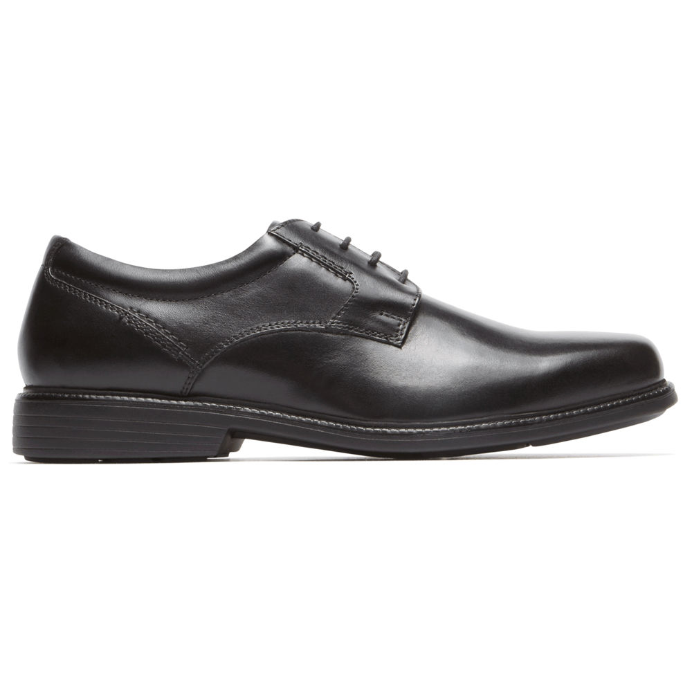 Rockport Oxfords Herre Svart - Charles Road Plain Toe - QFDN35614